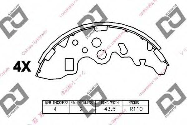 MAZDA S4YP2638ZA Комплект гальмівних колодок