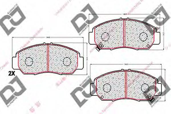 FMSI-VERBAND D1276 Комплект гальмівних колодок, дискове гальмо