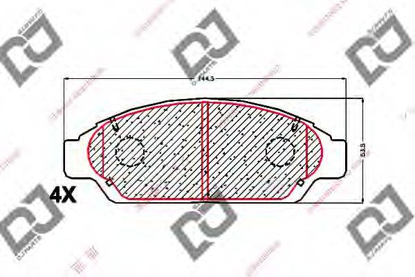 MK KASHIYAMA D2109 Комплект гальмівних колодок, дискове гальмо