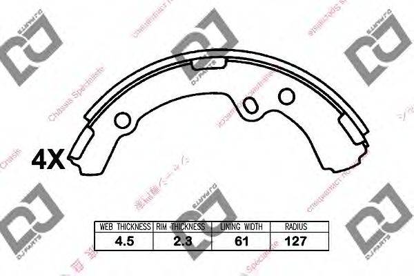 TOYOTA 0449630030 Комплект гальмівних колодок