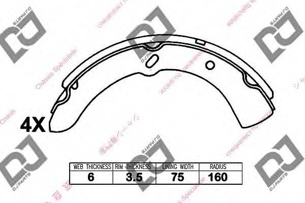 MAZDA W3263337ZC Комплект гальмівних колодок