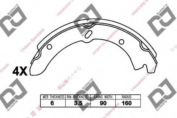 MAZDA W358-26-38ZA Комплект гальмівних колодок