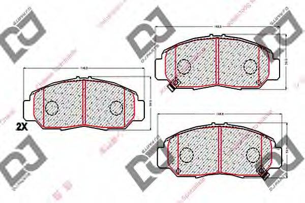 FMSI-VERBAND D959 Комплект гальмівних колодок, дискове гальмо