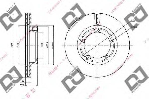 DJ PARTS BD2049 гальмівний диск