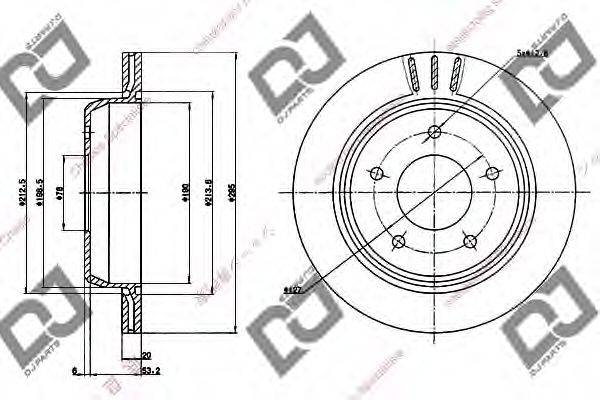 CHEVROLET 56450 гальмівний диск
