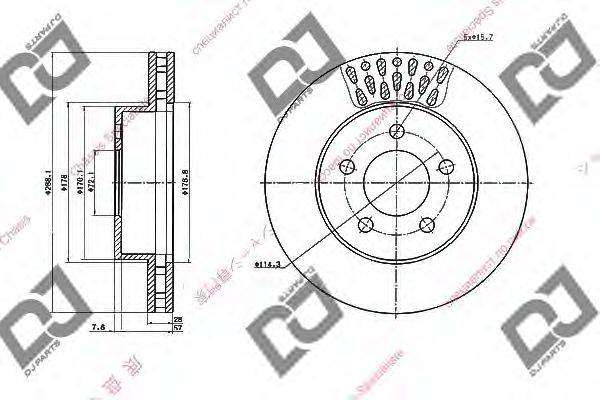 JEEP VIASA 52128247AA гальмівний диск