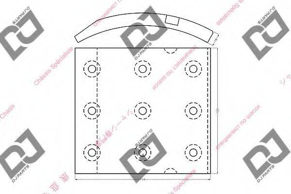 NISSAN 4406690109 Гальмівні колодки, барабанне гальмо