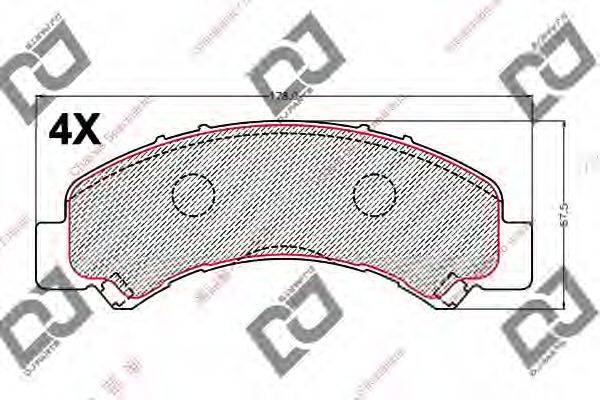 MAZDA 1K013323Z Комплект гальмівних колодок, дискове гальмо