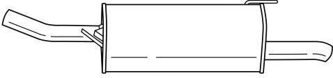 SIGAM 40699 Глушник вихлопних газів кінцевий