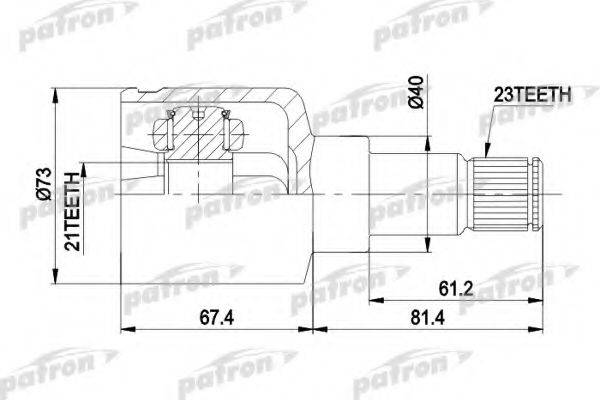 FORD 1349162 Шарнірний комплект, приводний вал