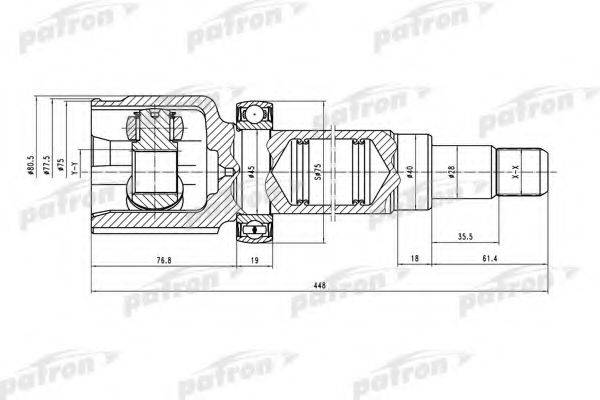 FORD 1349158 Шарнірний комплект, приводний вал