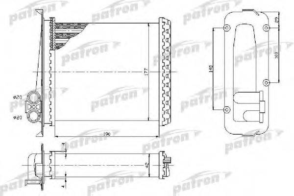 VAUXHALL 1843103 Теплообмінник, опалення салону