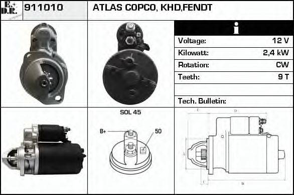 EDR 911010 Стартер