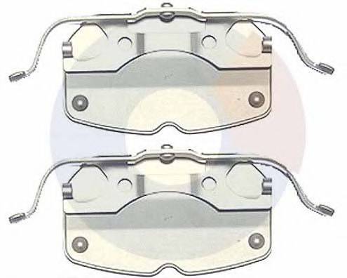 OJD (QUICK BRAKE) 1792 Комплектуючі, колодки дискового гальма