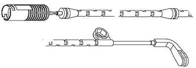 CARRAB BRAKE PARTS 8203 Сигналізатор, знос гальмівних колодок