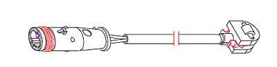 CARRAB BRAKE PARTS 8242 Сигналізатор, знос гальмівних колодок