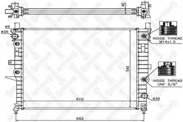 RENAULT TRUCKS 7701352121 Радіатор, охолодження двигуна