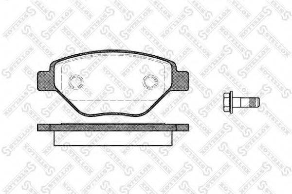 STELLOX 23934 Комплект гальмівних колодок, дискове гальмо