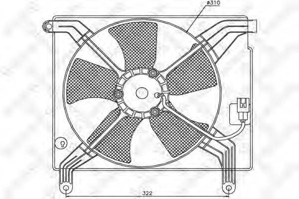 GENERAL MOTORS 96181887 Вентилятор, охолодження двигуна