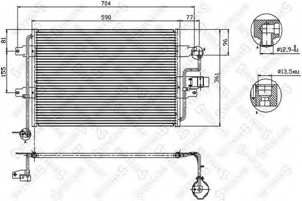AVA QUALITY COOLING 1113537 Конденсатор, кондиціонер
