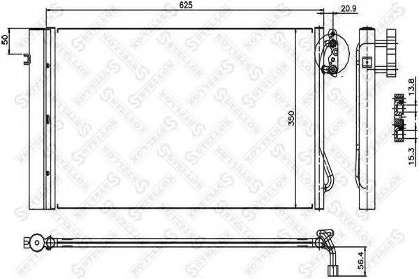 DENSO 7701204955 Конденсатор, кондиціонер