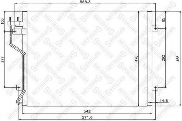 AVA QUALITY COOLING 1546812 Конденсатор, кондиціонер