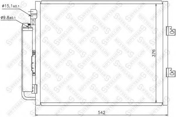 DELPHI 0384.F6 Конденсатор, кондиціонер