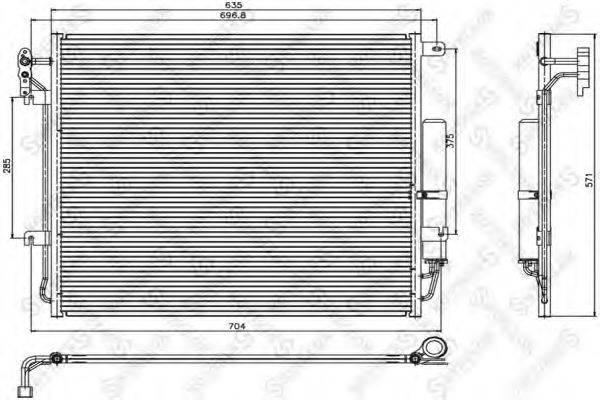 ROVER JRB500030 Конденсатор, кондиціонер