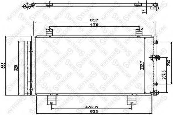 DENSO 4634937 Конденсатор, кондиціонер