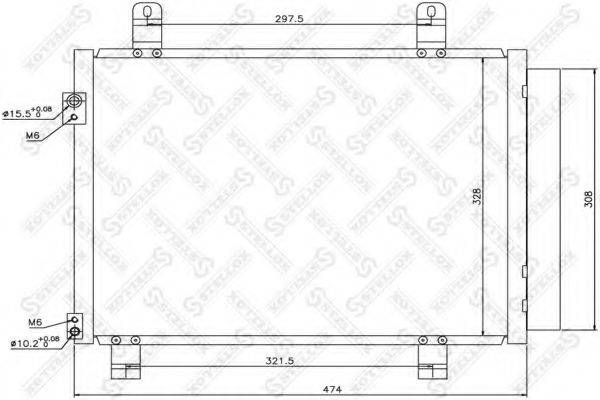 AVA QUALITY COOLING 2L8419710CA Конденсатор, кондиціонер