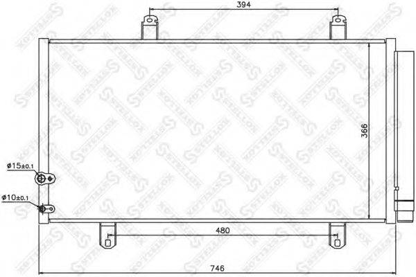 FIAT 1347842080 Конденсатор, кондиціонер