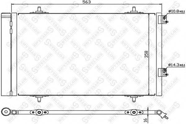 DELPHI 0384F0 Конденсатор, кондиціонер