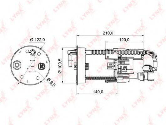 HONDA 17048SWWE00 Паливний фільтр