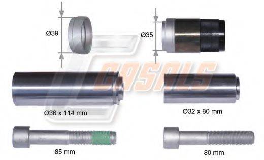 CASALS MD641 Ремкомплект, гальмівний супорт
