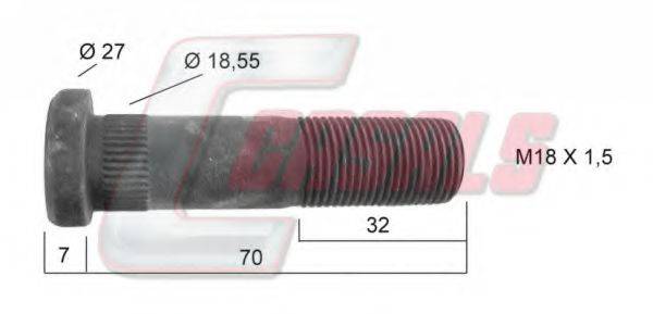 CASALS 21200 Болт кріплення колеса