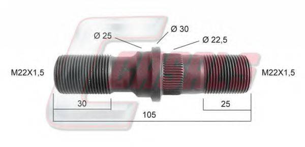 CASALS 21405 Болт кріплення колеса