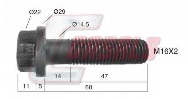 CASALS 21510 Болт кріплення колеса