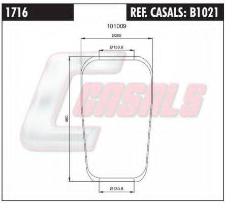 CASALS B1021 Кожух пневматичної ресори