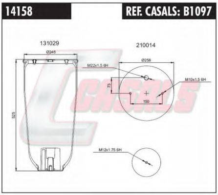FA1 14158 Кожух пневматичної ресори