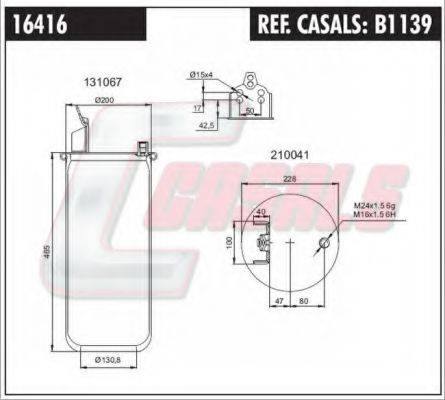 FA1 16416 Кожух пневматичної ресори
