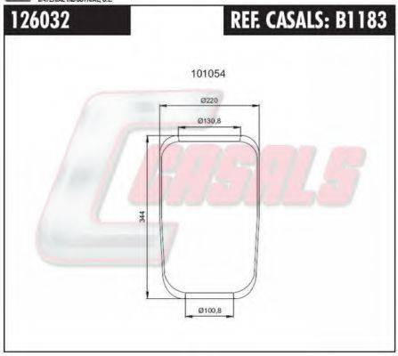 CASALS B1183 Кожух пневматичної ресори
