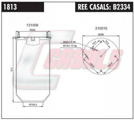 CASALS B2334 Кожух пневматичної ресори