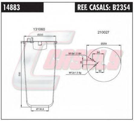 FA1 14883 Кожух пневматичної ресори