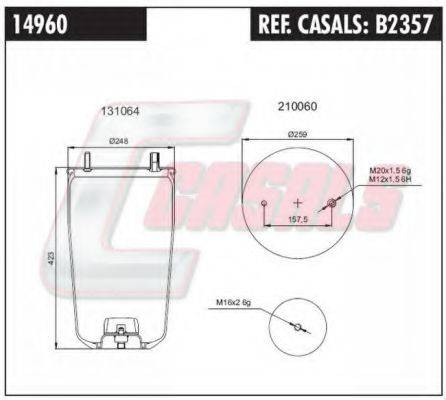 FA1 14960 Кожух пневматичної ресори