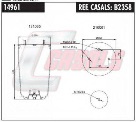 FA1 14961 Кожух пневматичної ресори