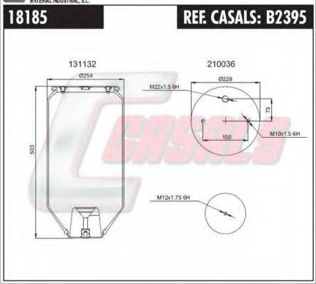 CASALS B2395 Кожух пневматичної ресори