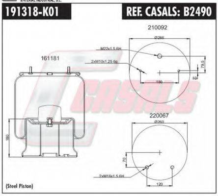 FA1 2772500 Кожух пневматичної ресори