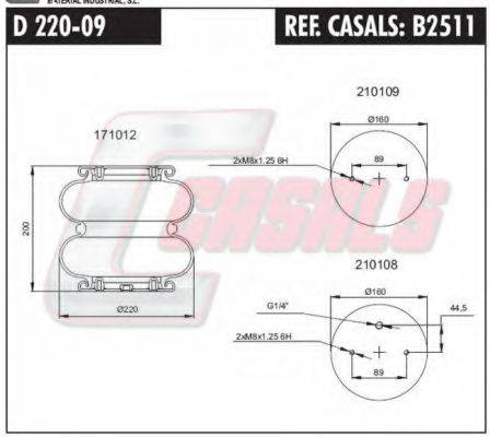 SCHMITZ CARGOBULL 16808 Кожух пневматичної ресори