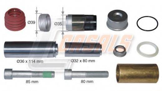 CASALS MD1004 Ремкомплект, гальмівний супорт