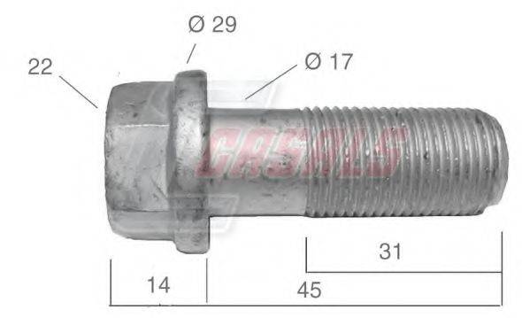 CASALS 21542 Болт кріплення колеса